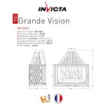 INVICTA FRANCE Wood Fireplace Wide View 90 Lateral - Image 3