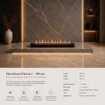 Eco FLAME 80cm - Ethanol Burner - black - Image 2