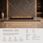 Eco FLAME 100cm - Ethanol Burner - black - Image 2