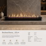 Eco FLAME 120cm - Ethanol Burner - black - Image 2