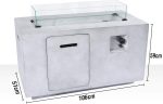 ULTRANATURA Gas Fire Pit  -with glass - Image 2