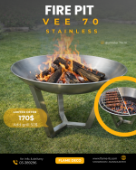 VEE 70- stainless steel Fire pit  (70 Cm) - Image 2